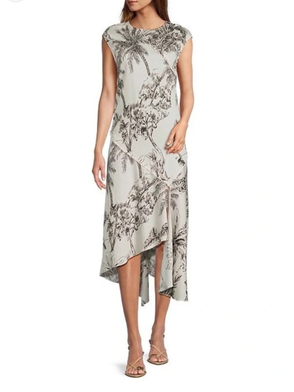 Antonio Melani Tessa Toile Print Summer Midi Dress Sz 6  NWT